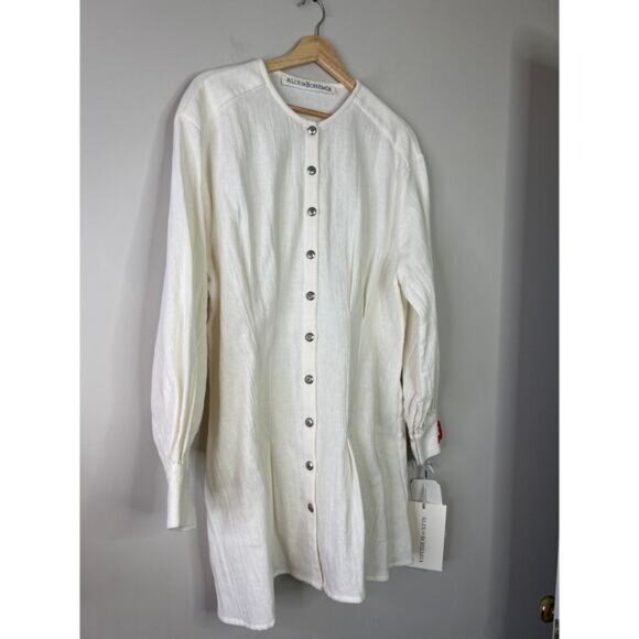 NWT Alix of Bohemia Quincy Sun Snow Mini Dress in Cream Snow Size: Large - Picture 3 of 9